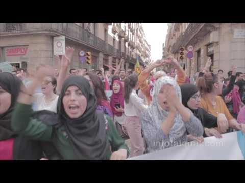 manifestacion pro liberación de detenidos en Rif, Marruecos