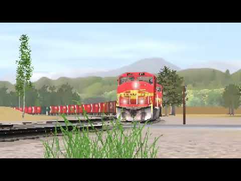 Santa Fe 135 with  127 & 123 trailing