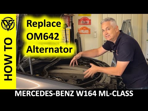 How to Replace Mercedes 3.0L Diesel OM642 Alternator - The Complete Guide - ML350 GL350 Jeep