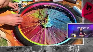 Martin reacts to spray painted rainbow bike 🌈 Alex Kelsey made