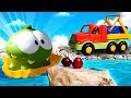 Om Nom videos for kids: Kids' Toys & Toy Cars in Sand - Om Nom at the Beach