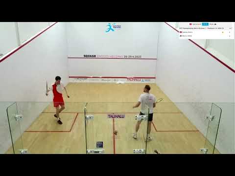 Robin Gadola - Elliott Morris (Switzerland vs Wales) - ESF European Team Squash Championships 2023