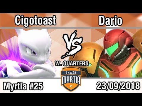 [Myrtia Singles #25] Cigotoast (Mewtwo) vs Dario (Samus) Winners Quarters