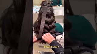 Soch valna/curling hair😱تسريحة الشعر المموج