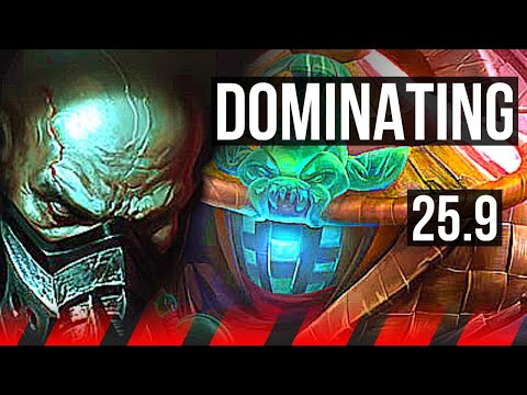 URGOT vs JAX (TOP) | 7 solo kills, Dominating | KR Grandmaster | 25.9