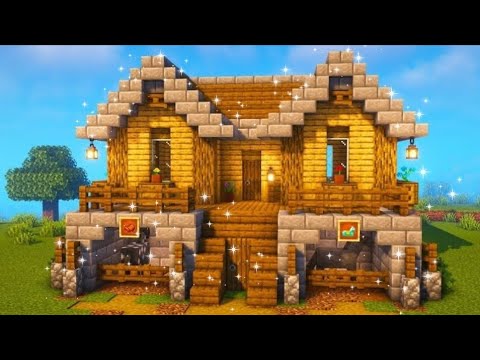 Minecraft house tutorial ⚒ - ⚒️ Minecraft | How To Build a Simple Survival House | Starter House 🏡