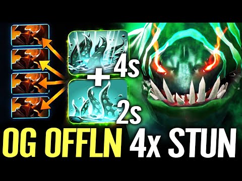 🔥 OG Best Offlane Tidehunter 4x Stun — Shard + Octarine Refresher 12sec Disable RIP CK Dota 2 Pro