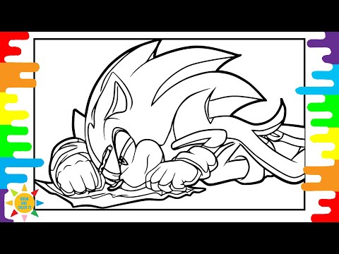 Sonic The Hedgehog Coloring | Sonic Is Drawing a Map Coloring | Electro-Light - Symbolism