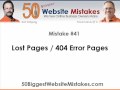 Website Mistake 41 Lost Pages 404 Error Pages