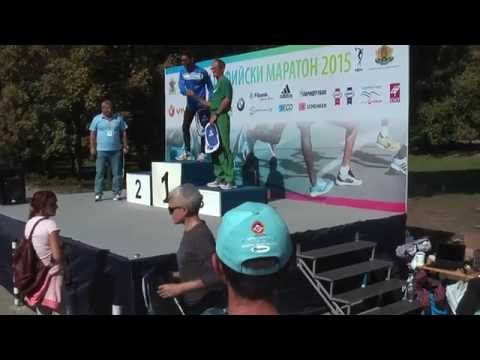 Sofia Marathon 2015 -  Awards - Velichko DIMITROV and  Boyko ZLATANOV
