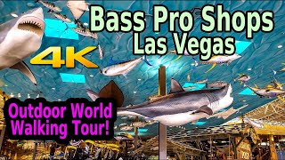 BASS PRO SHOPS LAS VEGAS & A BONUS SILVERTON CASINO WALKING TOUR! 4K