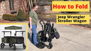 How to Fold the Jeep Wrangler Stroller Wagon