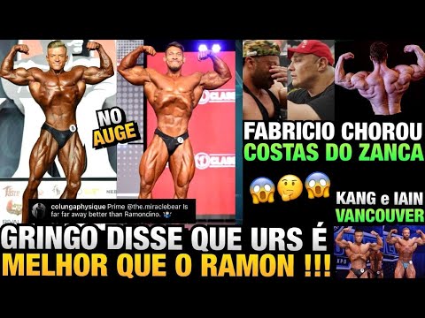 GRINGO DIZ QUE RAMON É PIOR QUE O URS NO AUGE - ZANCA MOSTRA DORSAL - FABRICIO SE EMOCIONA E MAIS