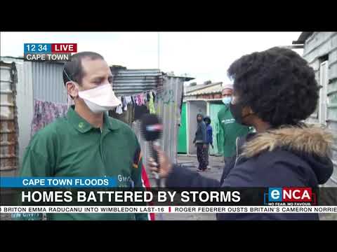 Cape Town homes battered by storms