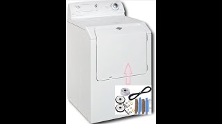 Maytag Dryer Glide Bearing, Support Wheels and Belt Replacement on MDE6400AZW