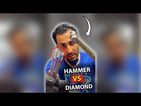 DIAMOND HIT WITH A HAMMER! #shorts