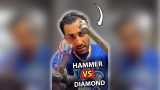 DIAMOND HIT WITH A HAMMER! #shorts