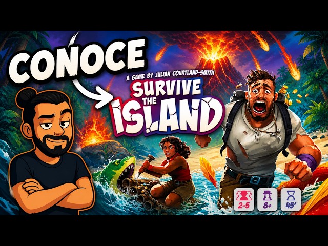 Vídeo relacionado con Asmodee Survive The Island, Juego de Mesa Familiar De Supervivencia, Escapa con Los Tesoros, A Partir de 8 Años, De 2 a 5 Jugadores, 45 Minutos por Partida, Español