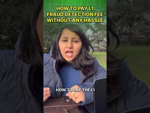 How do I pay the L1 visa fraud detection fee in India?