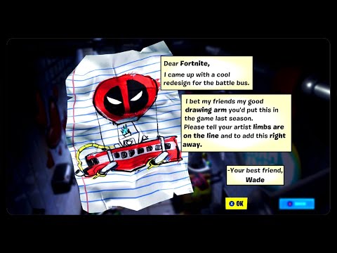"Find Deadpool's letter to Epic Games" FASTEST AND EASIEST WAY! (Fortnite Season 2)