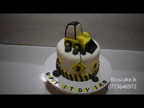 Construction theme JCB Bakko Cake