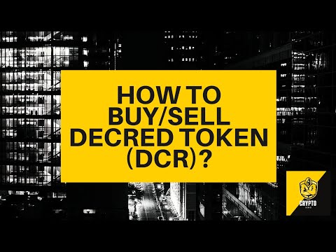 How to buy/sell Decred Token (DCR)? Crypto Beginners Guide - $DCR explained