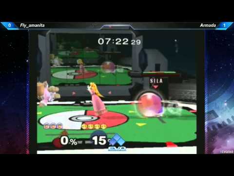EVO 2013 SSBM QF - Fly Amanita (Ice Climbers) vs Armada (Peach)