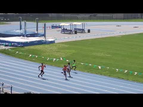 Novas 11-12 girls (B. Hart) 100m dash at the Northeast Championships