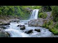 Soothing Rocky Mountain Waterfall and River. Relaxing Nature Sounds. 10 hours, White Noise to Sleep.