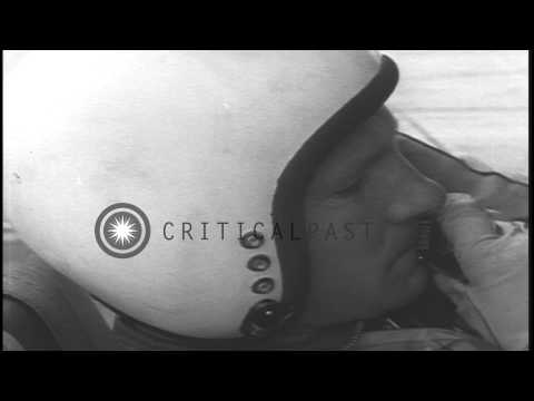 United States Navy Convair XFY Pogo takes off from an air base in California, Uni...HD Stock Footage