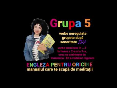 Lesson # 072 – Group 5 of irregular English verbs, with examples (grouped by sonority 🎵🎶)