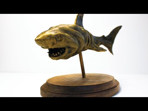 From Virtual... To Reality!!! Sculpting a Golden Shark in VR (Virtual Reality) Kodon