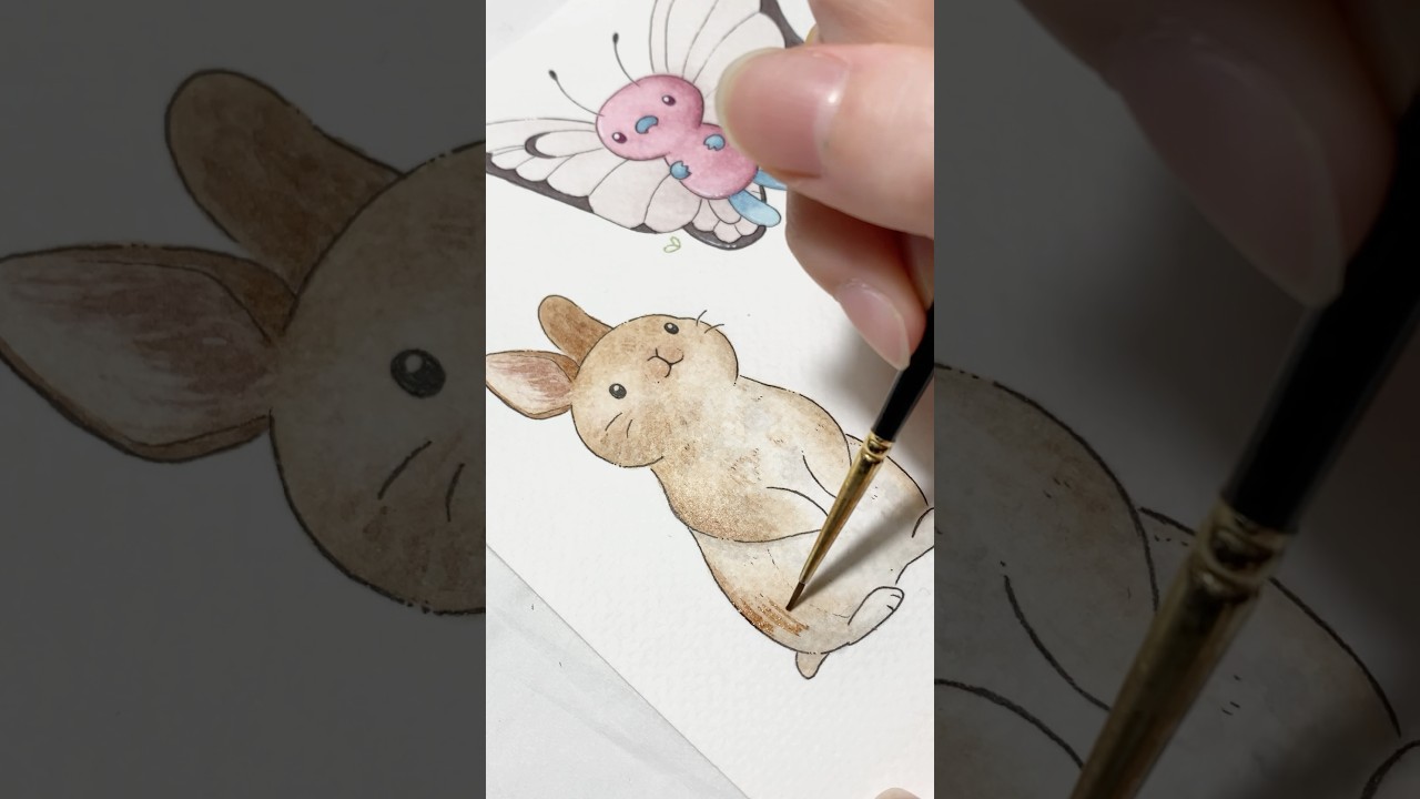 A bunny for this month’s wallpaper calendar! 🐰🥚 #kofi