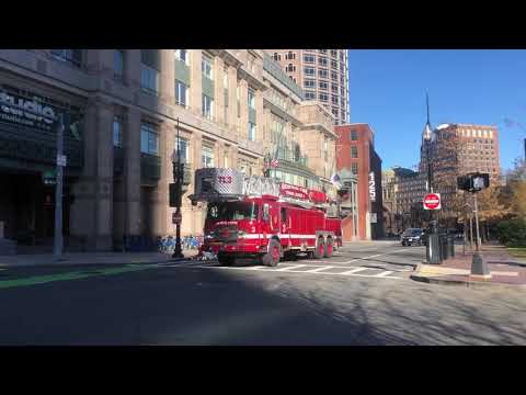Boston Fire Tower Ladder 3 Responding