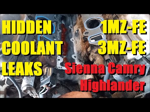 Toyota V6 -Thermostat Housing Leak - 3.0/3.3 liter 1MZ-FE/3MZ-FE Camry Sienna Highlander RX300 RX330