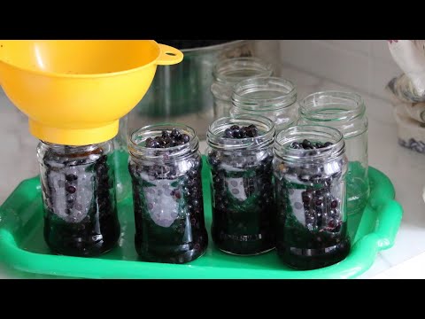 Borówki czarne w słoikach na zimę zawsze wychodzą - super dodatek do zup, ciast i deserów