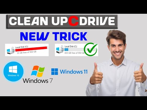How to Clean C Drive Windows 11/10 | Make Your PC Run Faster - New Trick 2025 (Make Your PC Faster)