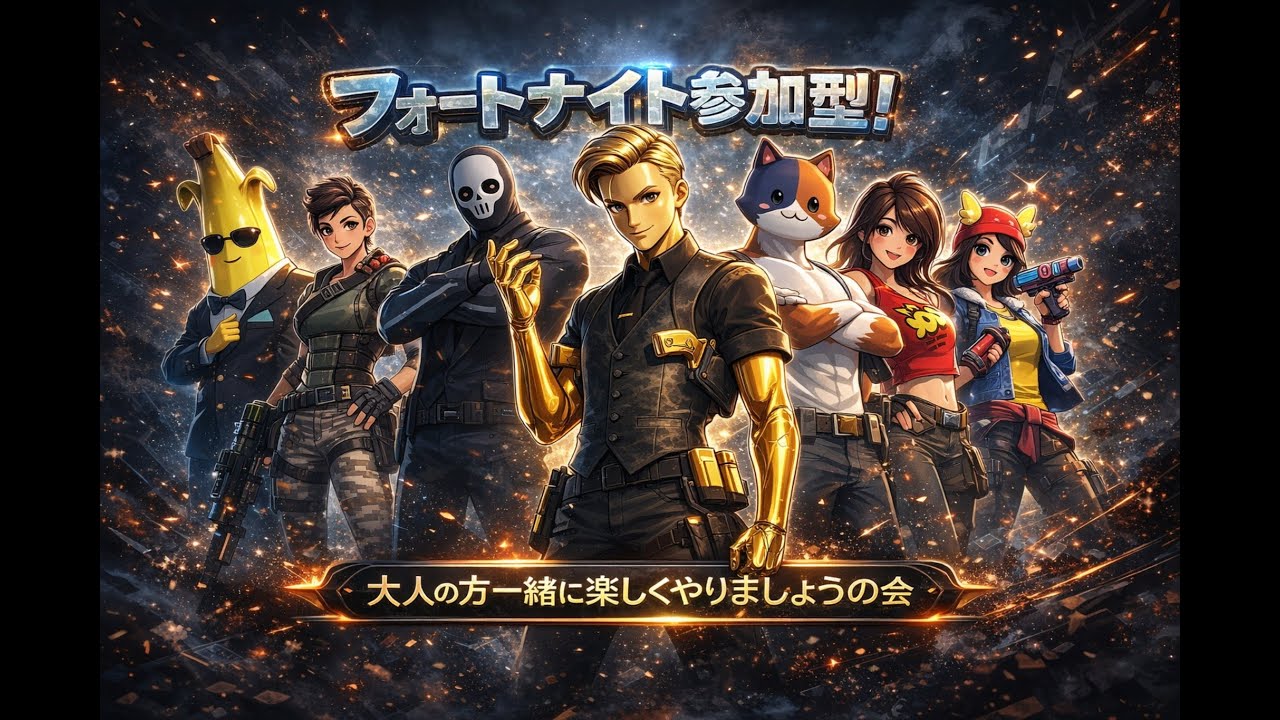 フォートナイト参加型　誰でも参加してください配信#フォートナイト#参加型#ショート＃ゲーム＃ブレインロッド