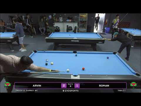 ARVIN vs ROMAN - SNOOK-D - TABLE 1 | EvoSports