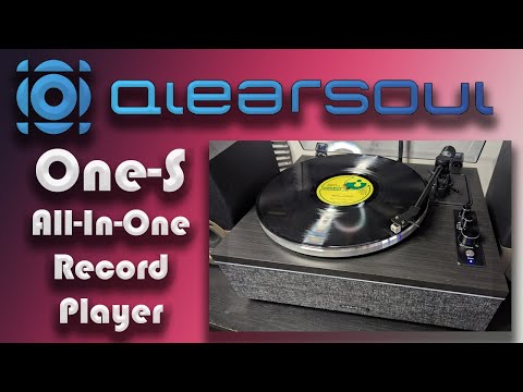 Qlearsoul One-S Record Player with Blue Tooth Out and Built-in Speakers