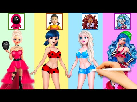 Miraculous Ladybug & Chloé Glow Up Into Squid Game Fashion!