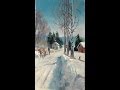 Зимний пейзаж Видео урок масляной живописи 