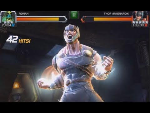 Marvel contest of champions Thor Ragnarok Review and gameplay!!