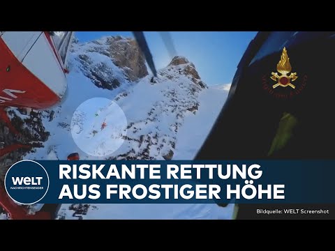 PIEMONT: KNAPPE RETTUNG VOR EISTOD! Helikoptereinsatz rettete Bergsteiger in letzter Minute!