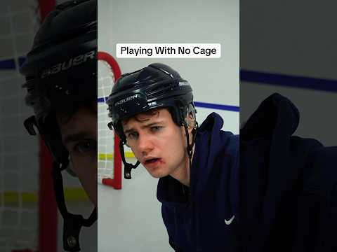Cage VS No Cage 😨🏒