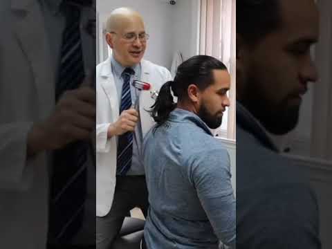 It's Hammer Time *Chiropractic Hammer Tapping Removes Pain In Neck* Tirado Tapping