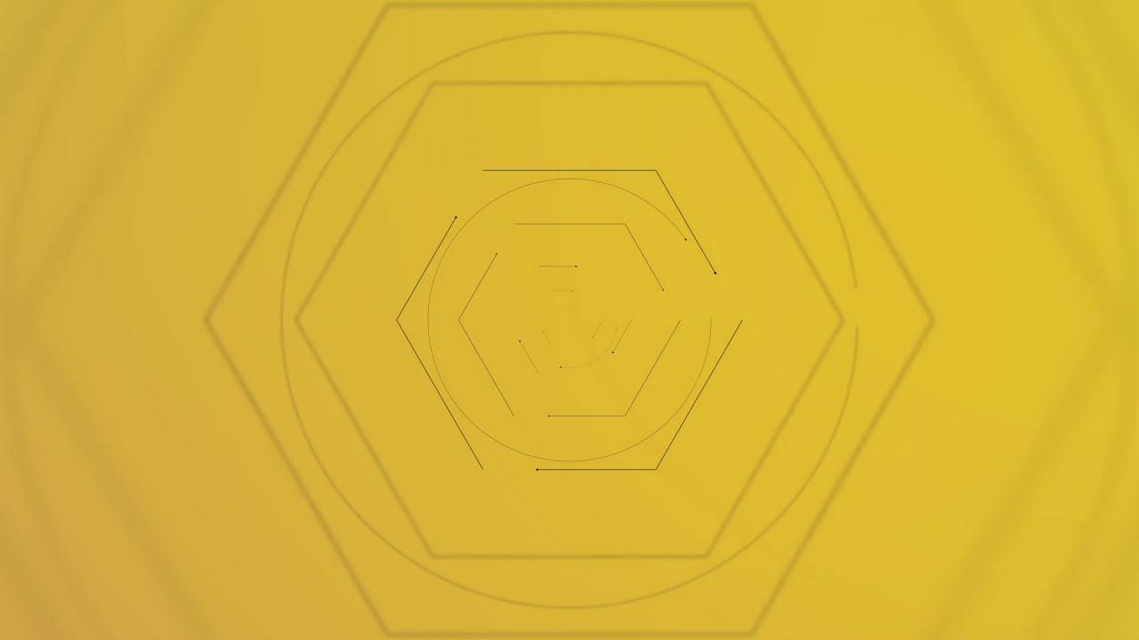 Hexagon with circle loop Animation
