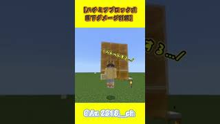 【ハチミツブロック式落下ダメージ対策】