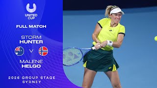 Storm Hunter v Malene Helgo Full Match | United Cup 2026 Group D