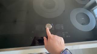 Demo of Samsung 36 Induction Cooktop controls.
